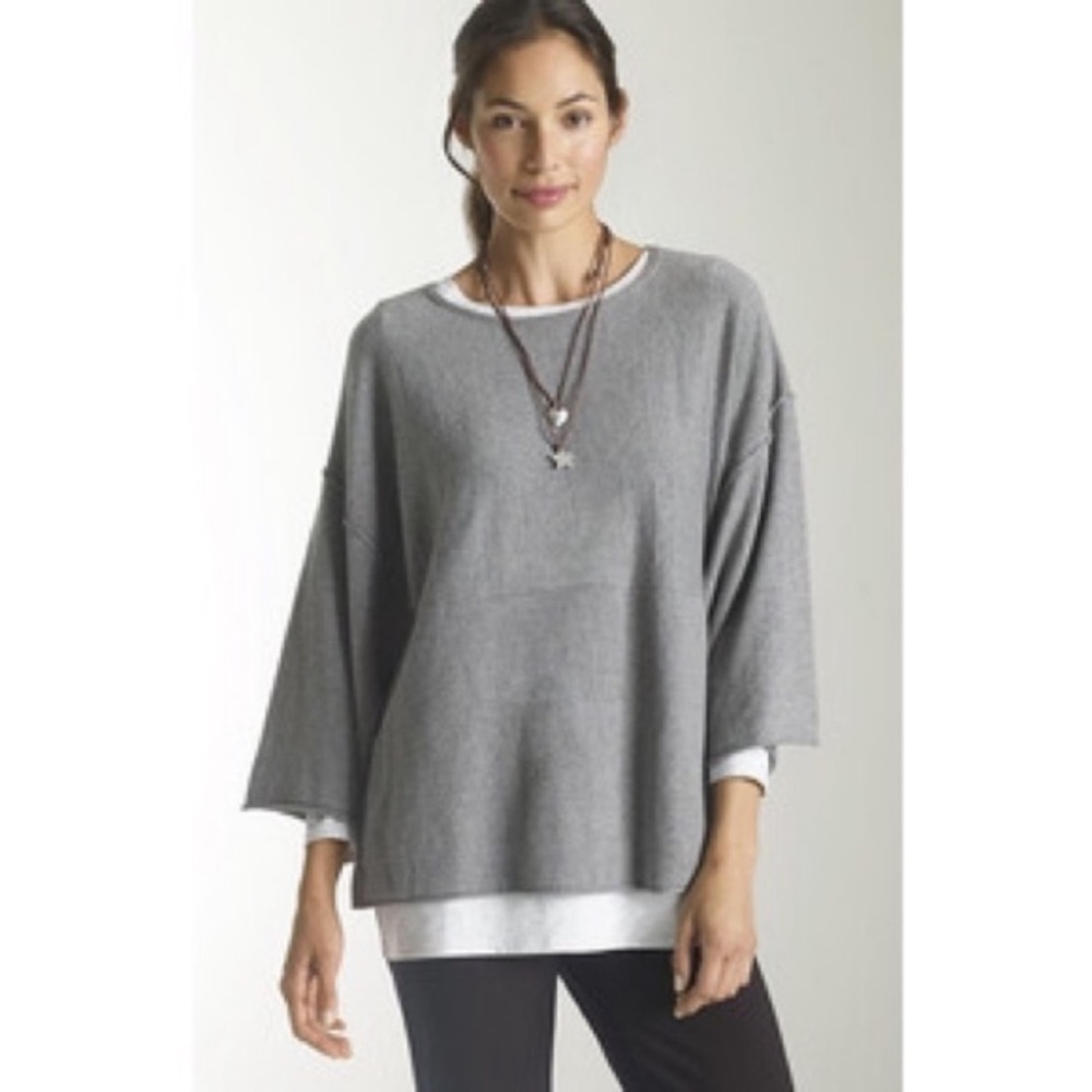 Purejill Gray Kimono Sweater